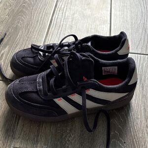 Adidas Navy and White Kids Sneakers, 1.5